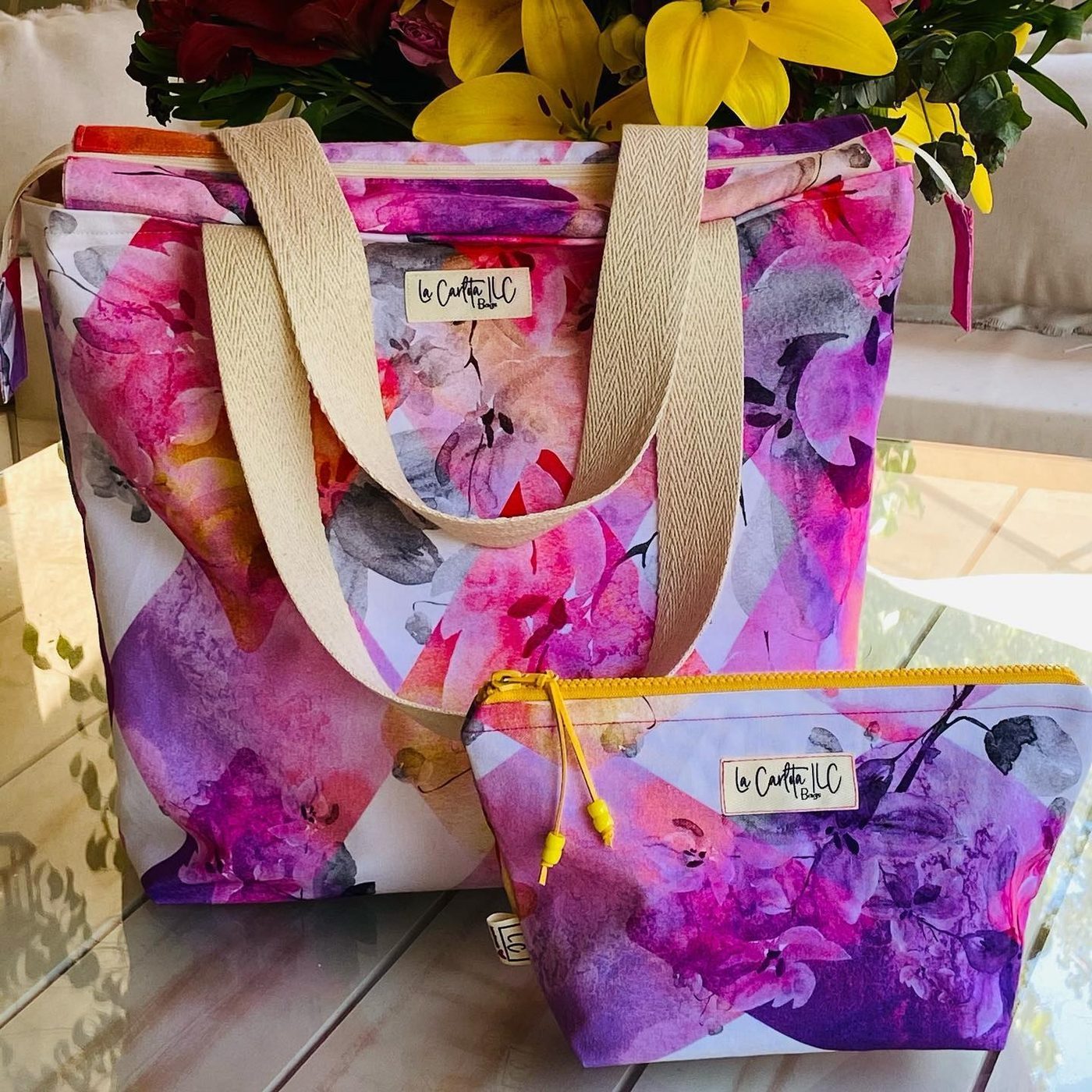 Colección floral colorida